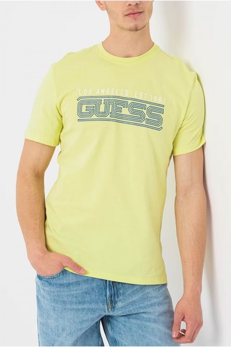 Tshirt 100% coton à logo relief Guess jeans G8D9 BRIGHT SUN Z3GI07 K8FQ4