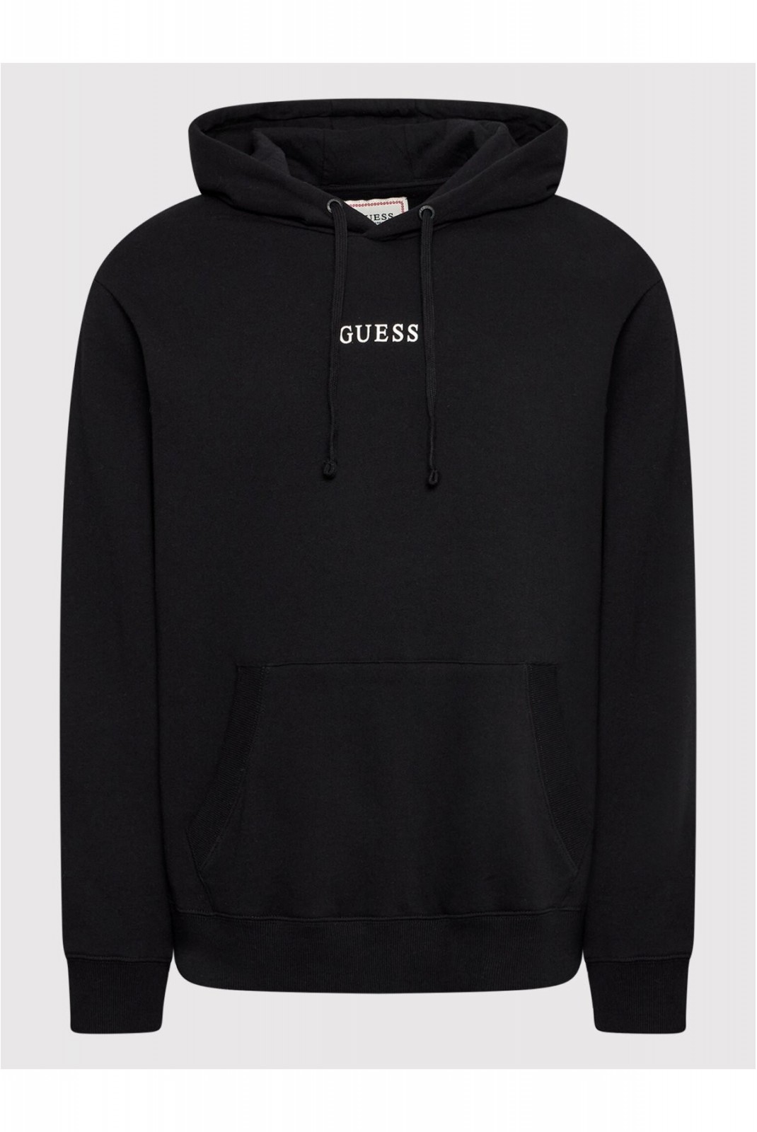 Sweat à capuche logo printé Guess jeans JBLK Jet Black A996 M2BQ50 K9YH1