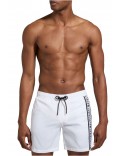 Short de bain bande logo Bikkembergs White & black BKK2MBM03