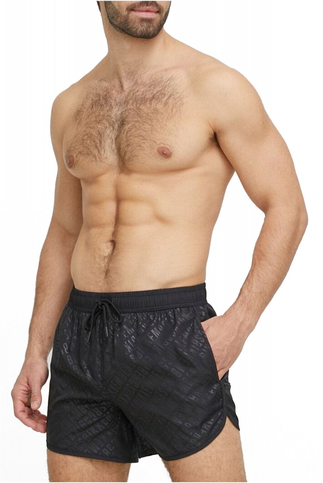 Short de bain court all over Bikkembergs Black BKK2MBS03