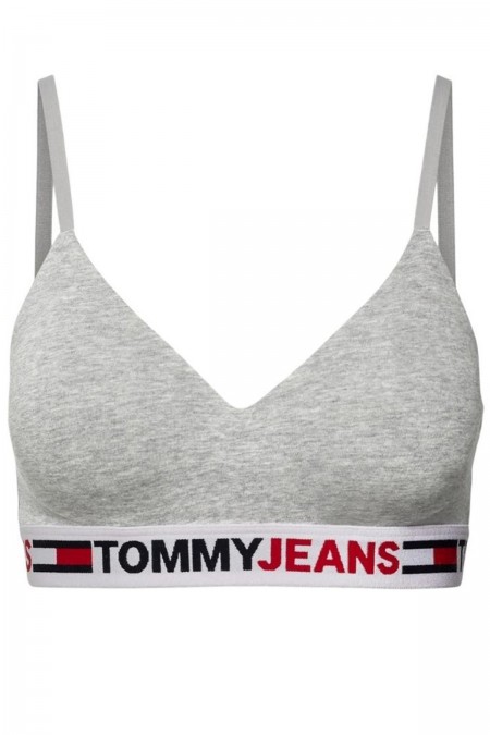 Brassière à bonnets coqués moulés Tommy Jeans P61 GREY UW0UW03973