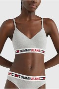 Brassière à bonnets coqués moulés Tommy Jeans P61 GREY UW0UW03973