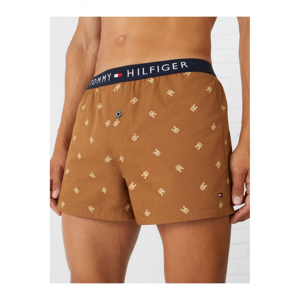 Caleçon imprimé logo Tommy Hilfiger 0JS ORANGE UM0UM02723