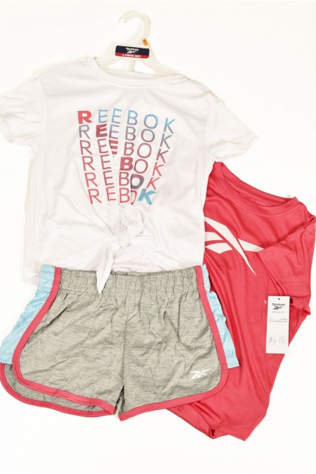 Lot 2 TShirts et short Reebok PARADISE PINK C4586RG