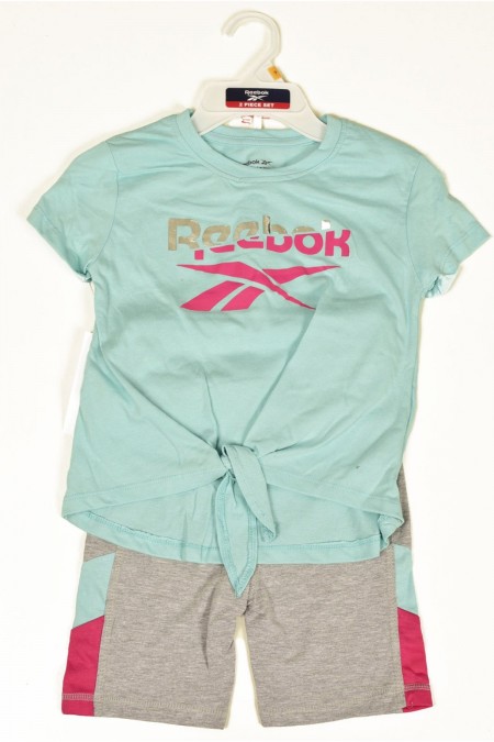 Ensemble Tshirt et short logo imprimé Reebok NEON C4689