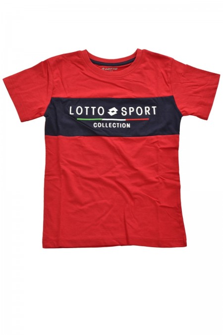 TShirt bicolore brodé Lotto Red LOTTO23204