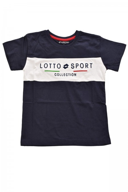 TShirt bicolore brodé Lotto Navy LOTTO23204