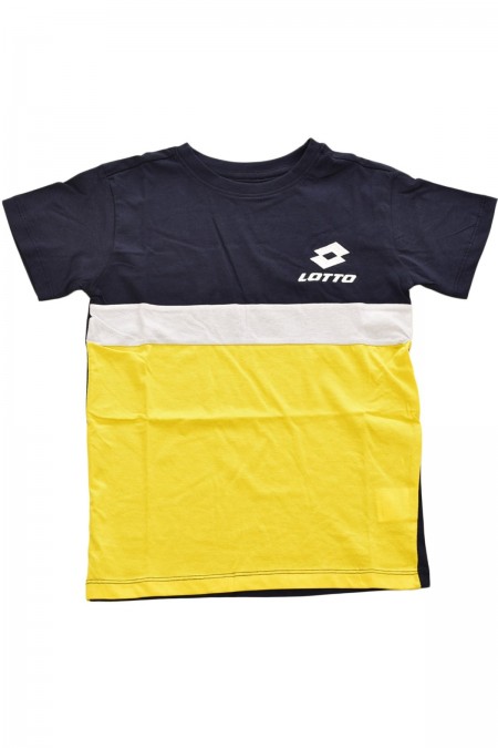 TShirt en coton à logo brodé Lotto Navy LOTTO217677