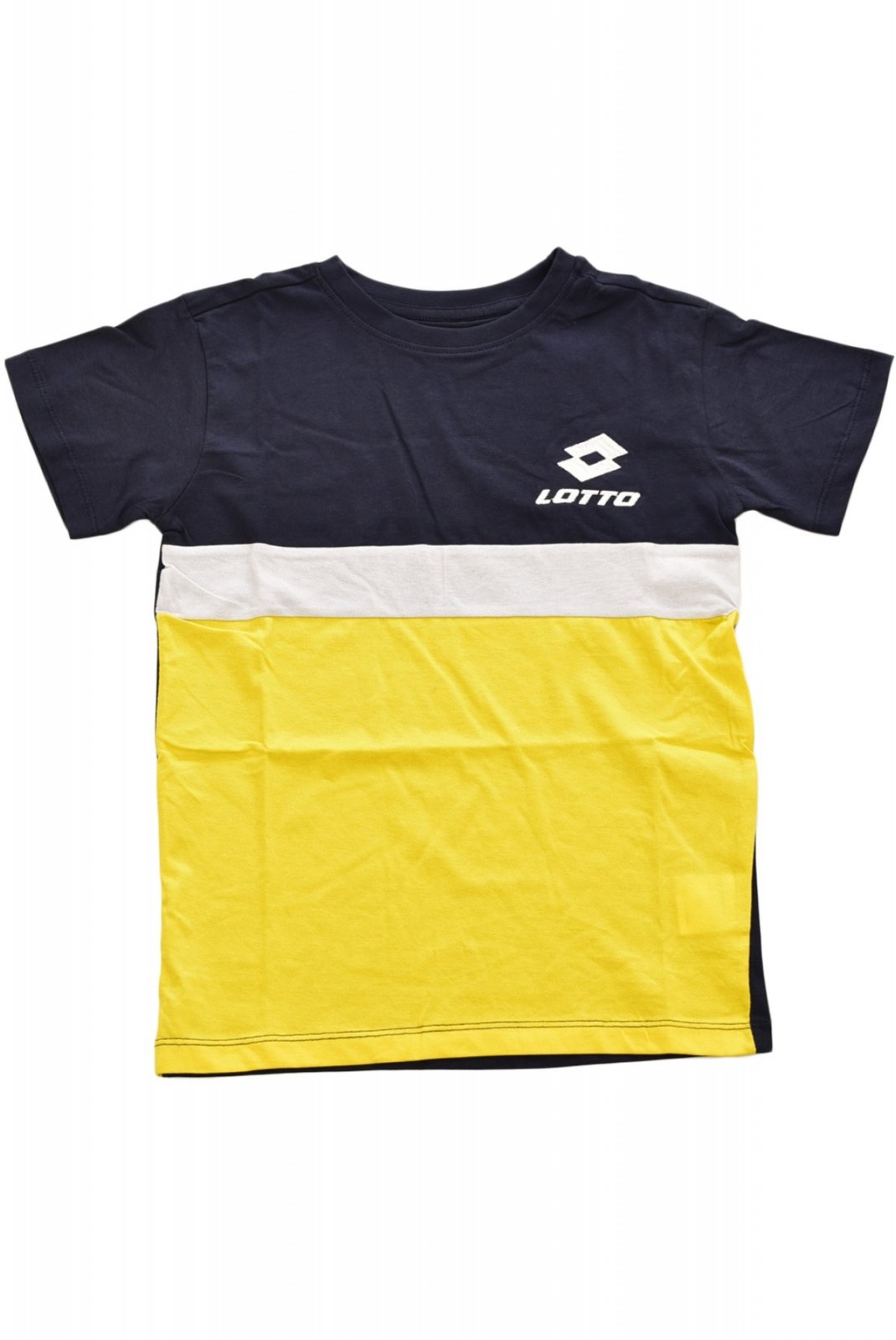 TShirt en coton à logo brodé Lotto Navy LOTTO217677