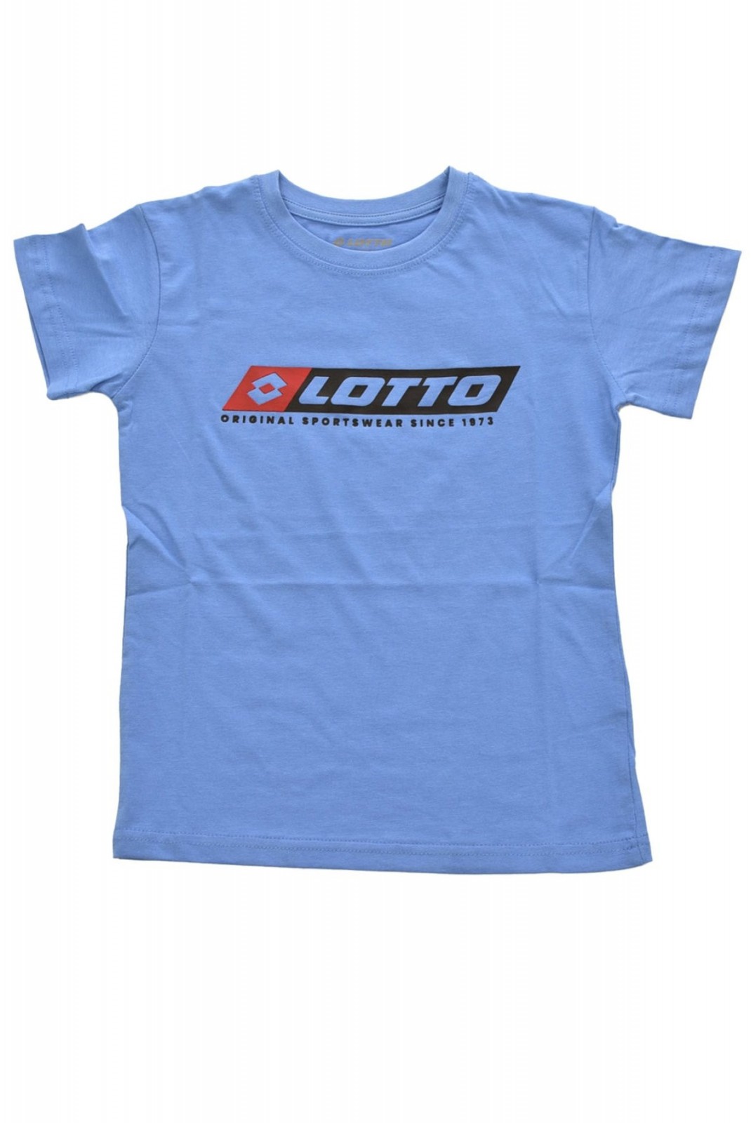 TShirt coton logo printé Lotto Blue azur TL1134