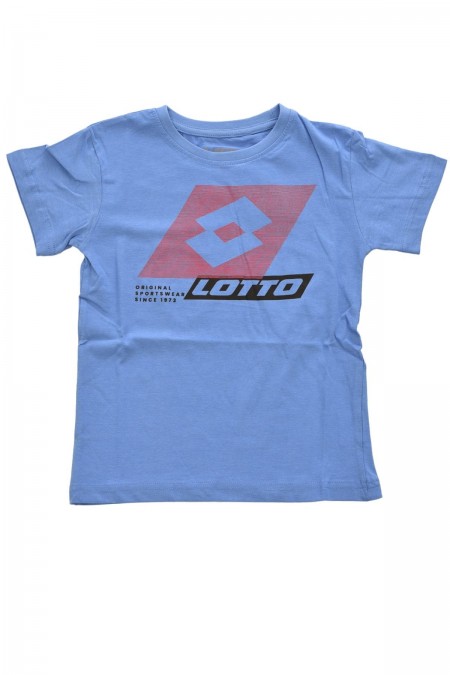 TShirt gros logo printé Lotto Bleu azur TL1144