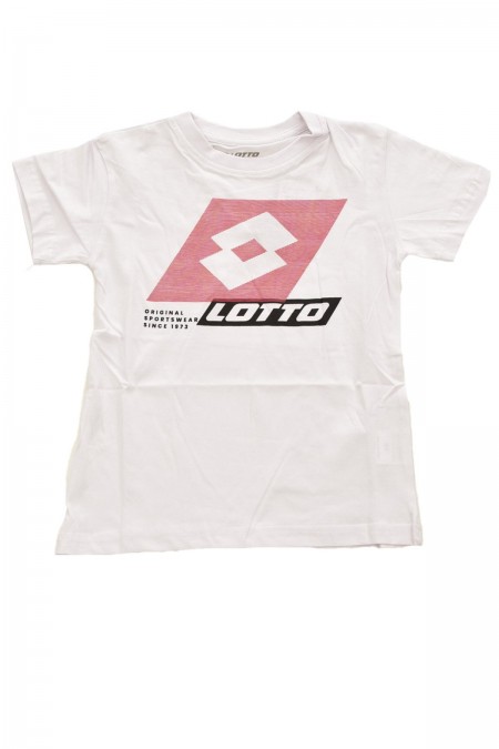 TShirt gros logo printé Lotto White  TL1144