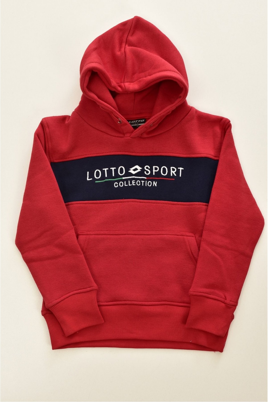 Sweat capuche logo Lotto Rouge LOTTO23202