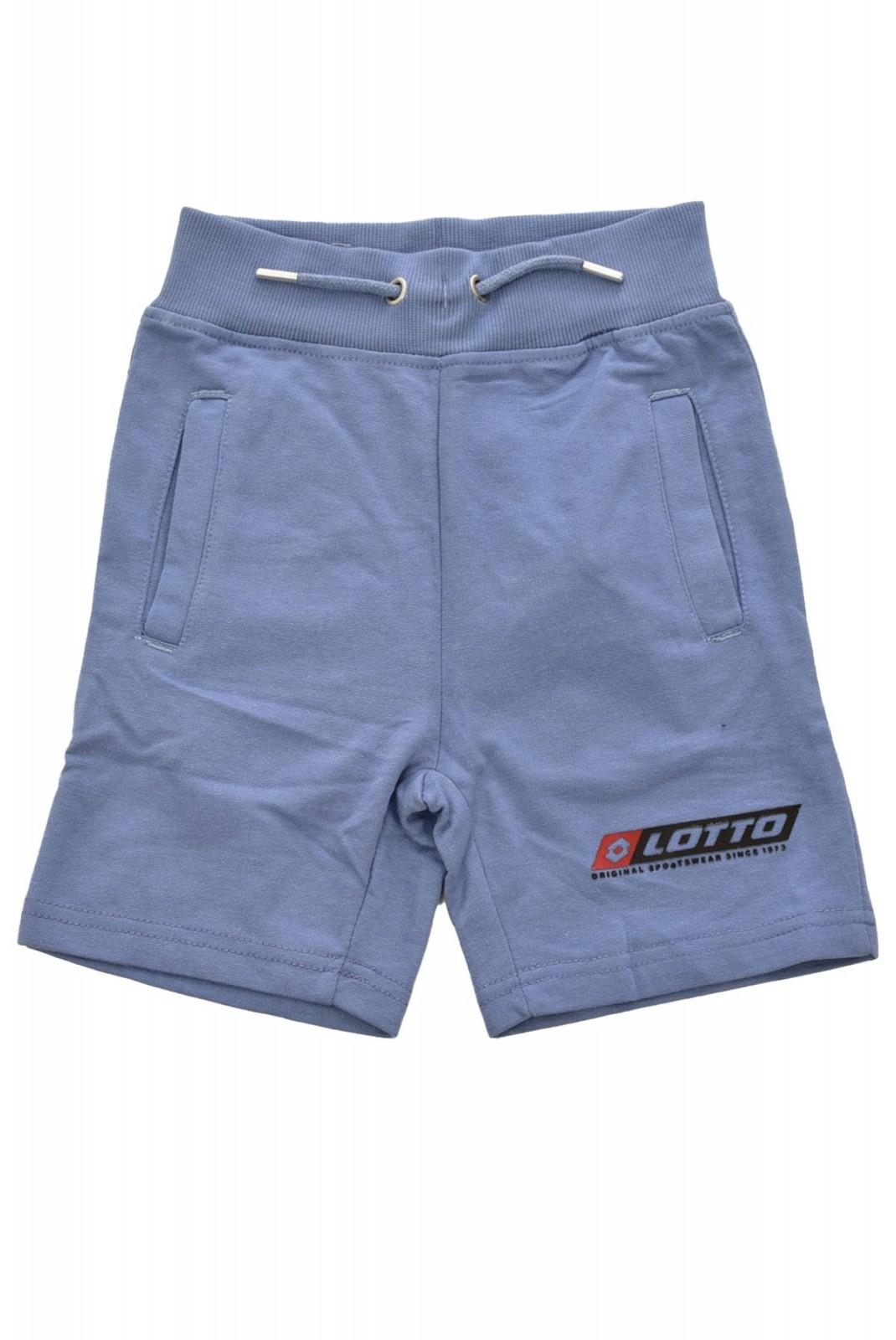 Short 100% coton à logo imprimé Lotto Blue TL1138