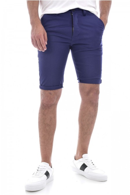 Bermuda chino stretch Giani 5 BLEU 1715