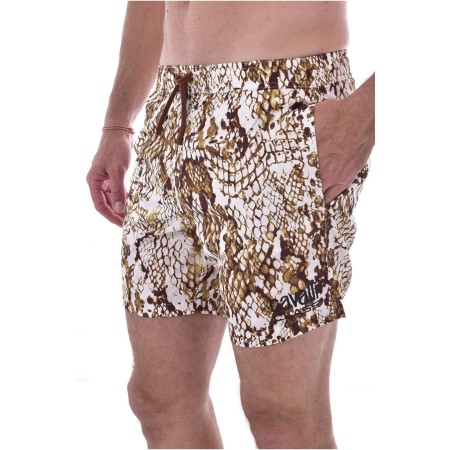 Short de bain imprimé python Cavalli Class 00500 BEIGE QXH00O 5RI26