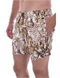 Short de bain imprimé python Cavalli Class 00500 BEIGE QXH00O 5RI26