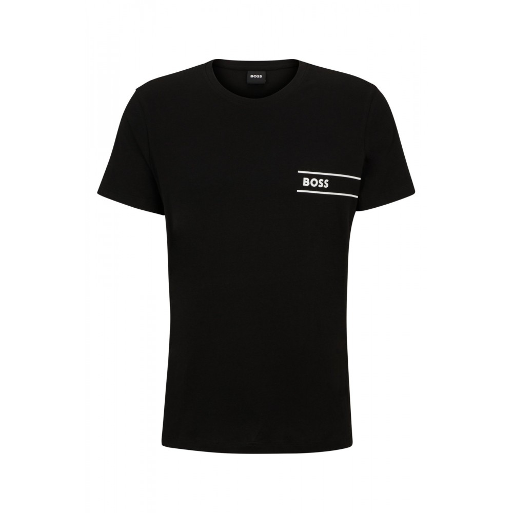 TShirt stretch logo Hugo boss 001 Black 50489442