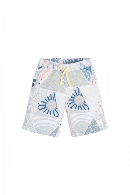 Short coton imprimé Guess jeans PV66 GEOMETRIC PRINT L3GD00 KA6R3