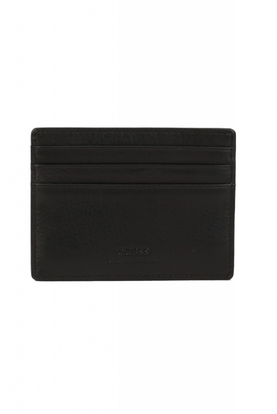 Porte cartes en cuir Guess jeans BLACK SMZURO LEA25