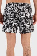 Short de bain imprimé Emporio armani 00121 NERO/BIANCO 211740 3R435