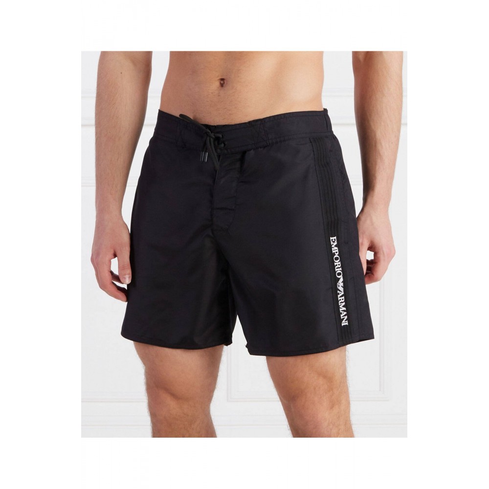 Short de bain à logo brodé Emporio armani 00020 NERO 211758 3R423