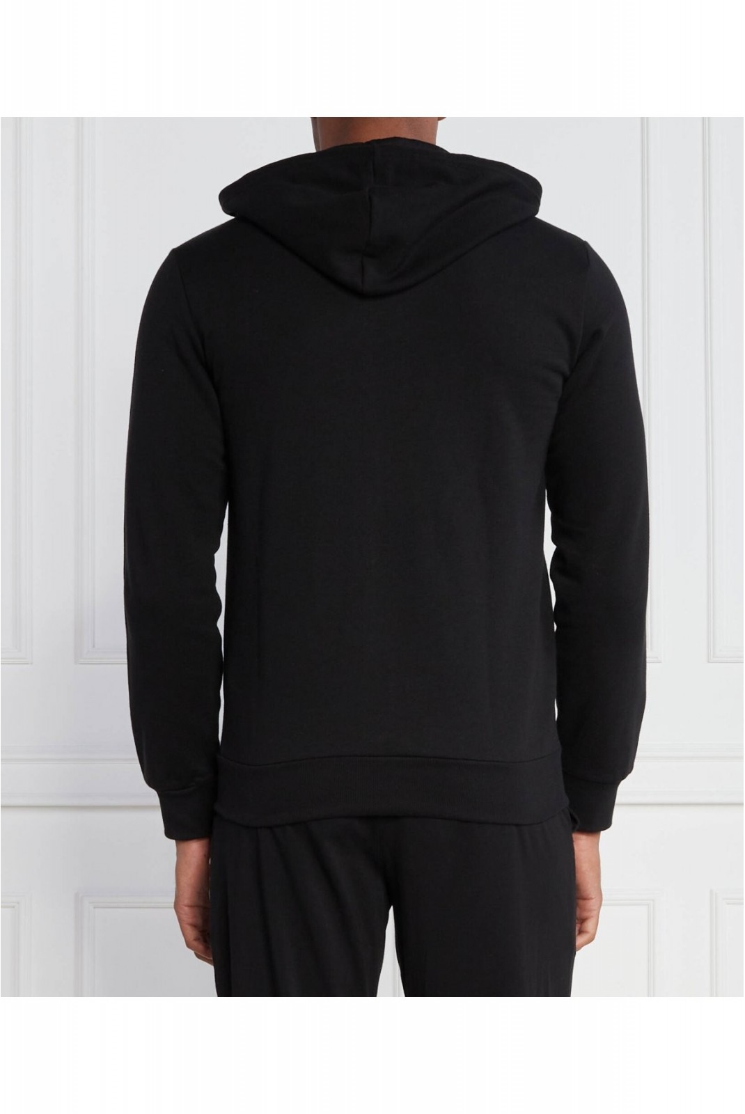 Sweat zippé à capuche logo brodé Emporio armani 00020 NERO 111784 3F571