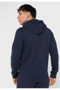 Sweat zippé à capuche logo brodé Emporio armani 00135 MARINE 111784 3F571