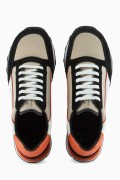 Sneakers bimatières Armani exchange T079 BLACK+ORANGE+CREAM XUX083 XV263