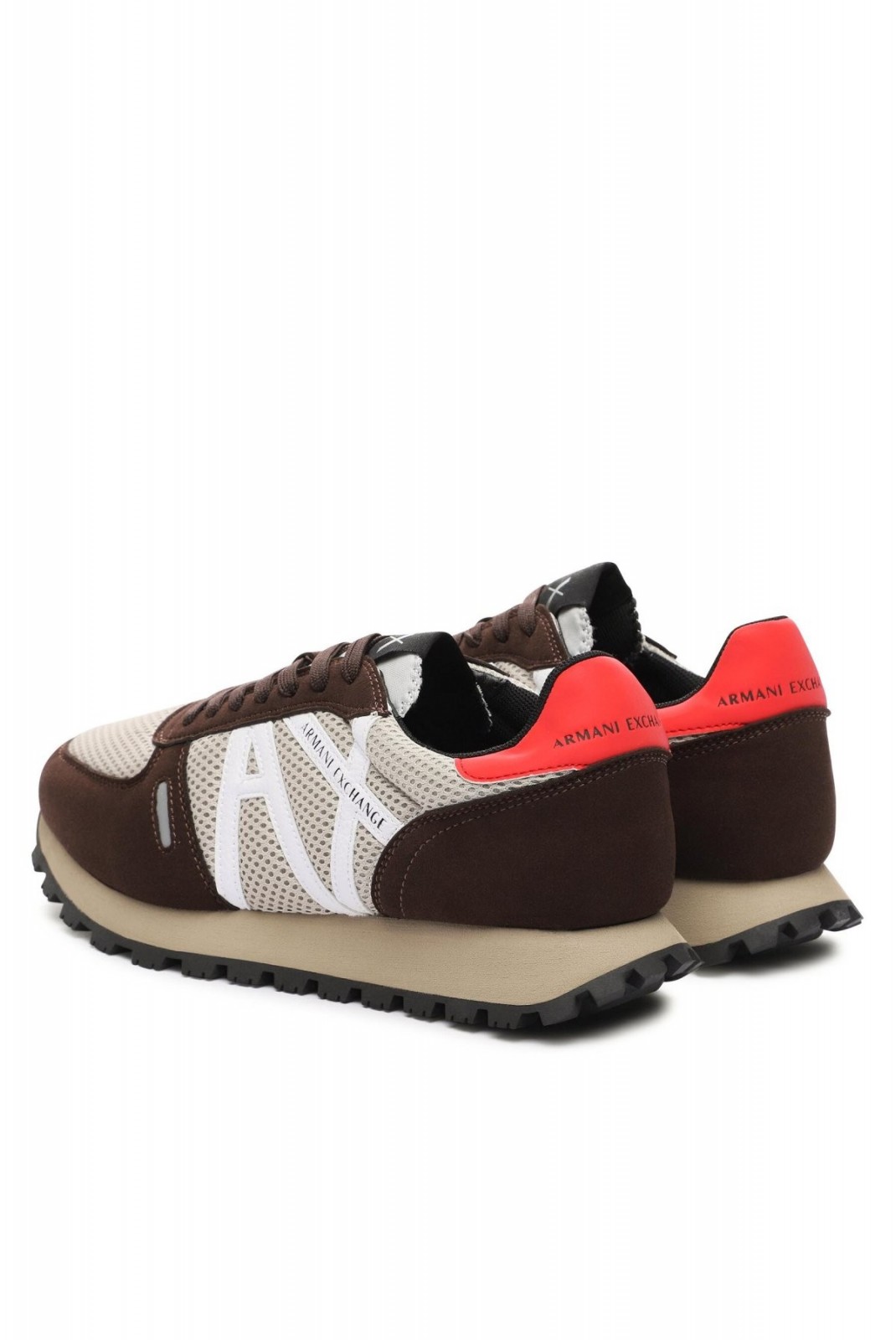 Sneakers logo cousu   Armani exchange T047 CHOCO+BEIGE XUX169 XV660