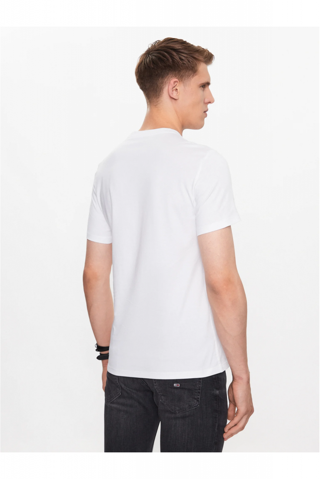 TShirt slim fit logo iconique Guess jeans G011 Pure White M2YI71 I3Z14