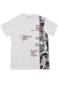 TShirt à logo brodé print photo Guess jeans G018 SALT WHITE M3YI18 K8FQ4