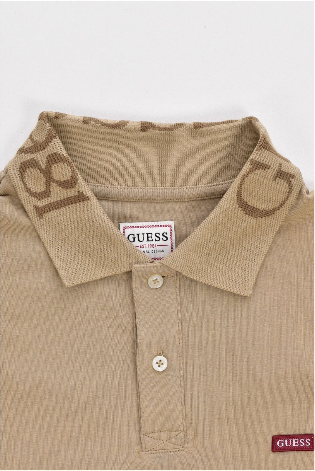 Polo ML logo col Guess jeans G1FE DESERT MUD M3YP36 KBL51