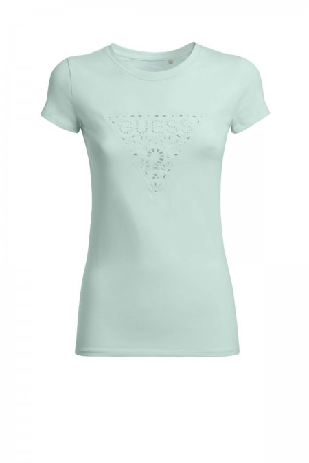 TShirt logo ajouré Guess jeans F83B AQUA BREEZE MULTI W2GI31 KA0Q1