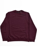 Sweat slim à logo brodé épaule Guess jeans A414 MAROON NOIR M3BQ25 KBY31