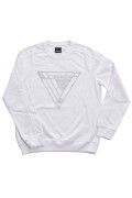 Sweat logo triangle Guess jeans G011 Pure White M3BQ34 KBY51