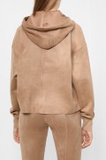 Sweat effet daim à capuche Guess jeans G9M1 SMASH TAUPE W2BQ12 KAUJ2