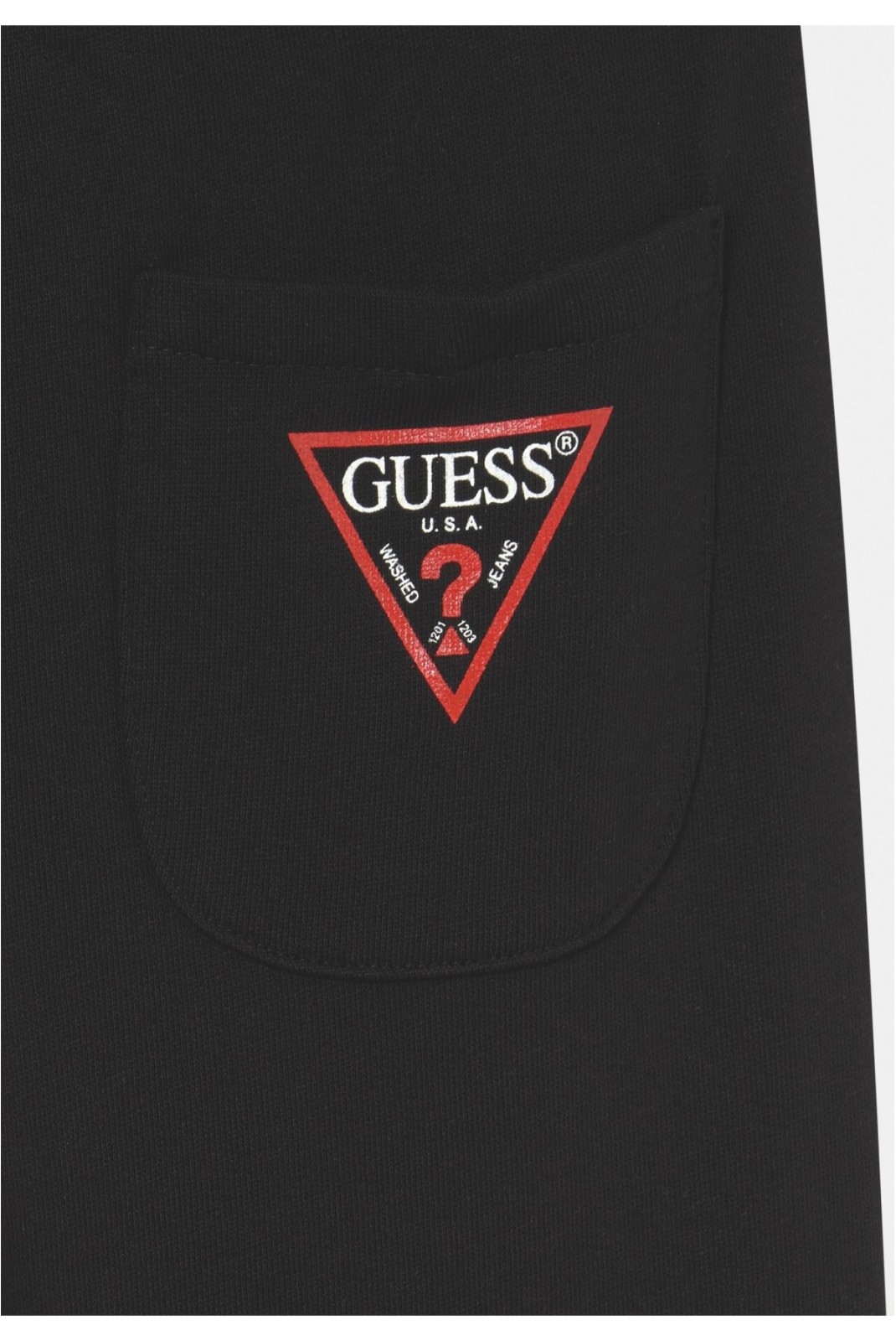 Jogger uni logo triangle Guess jeans JBLK Jet Black A996 L93Q24 KAUG0