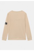 Sweat fin uni patch logo Calvin klein PED Plaza Taupe J30J323426