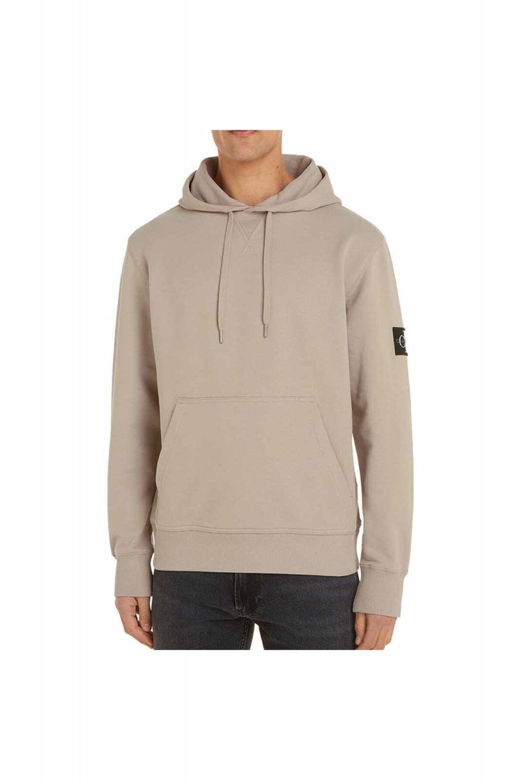 Sweat à capuche logo patché Calvin klein PED Plaza Taupe J30J323430