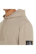 Sweat à capuche logo patché Calvin klein PED Plaza Taupe J30J323430