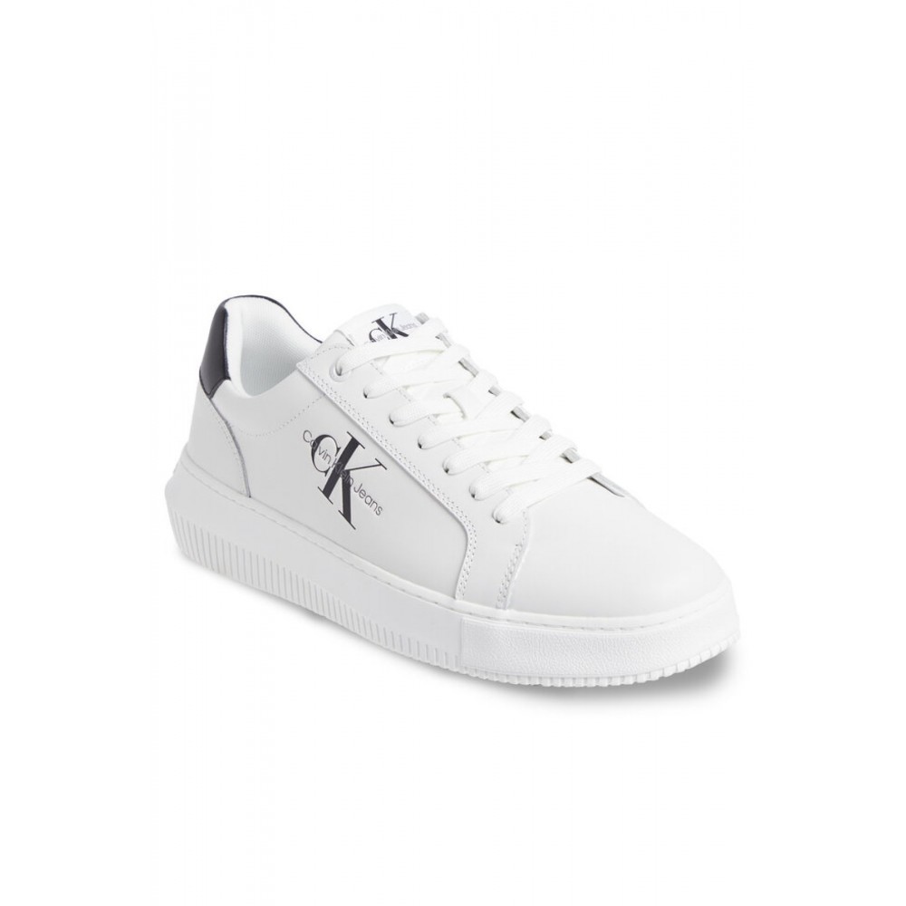 Sneakers en cuir Calvin klein 0LD White/Black YM0YM00681