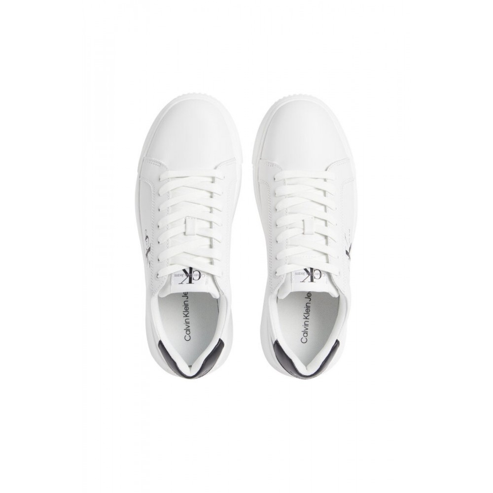 Sneakers en cuir Calvin klein 0LD White/Black YM0YM00681