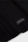 Echarpe logo patché Calvin klein BAX Ck Black K60K608485