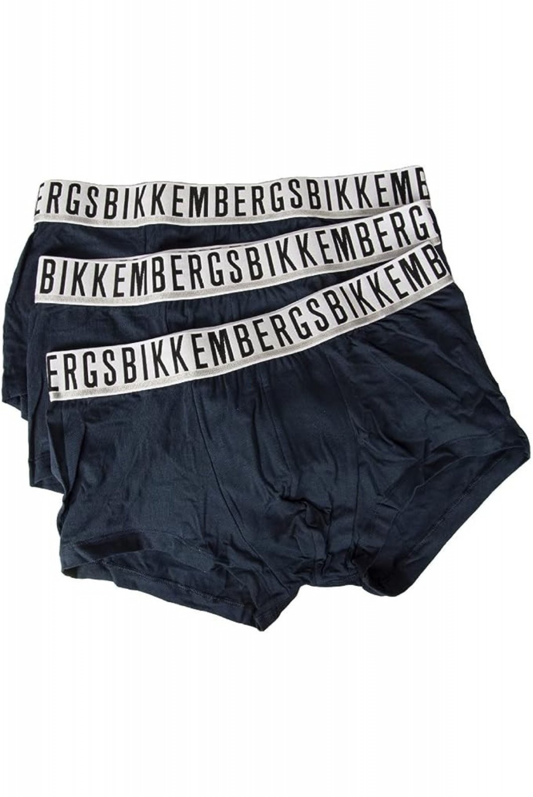 Tripack boxers stretch en coton Bikkembergs NAVY BKK1UBX01TR