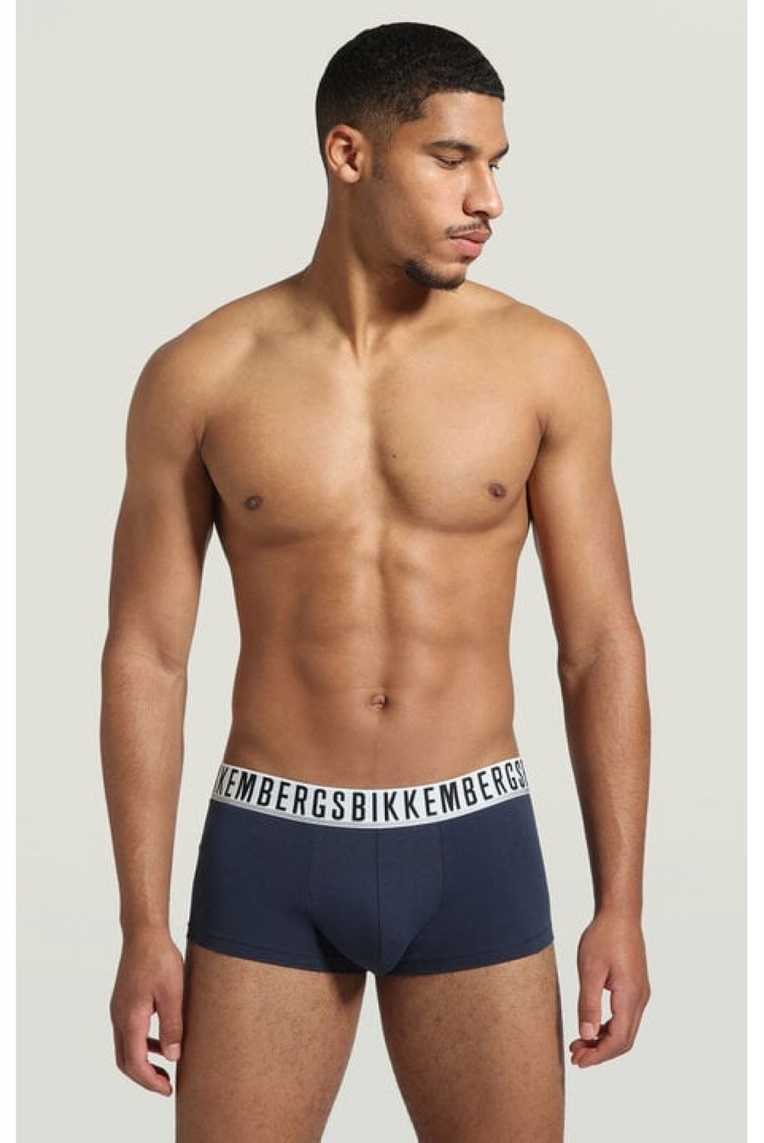 Tripack boxers stretch en coton Bikkembergs NAVY BKK1UBX01TR