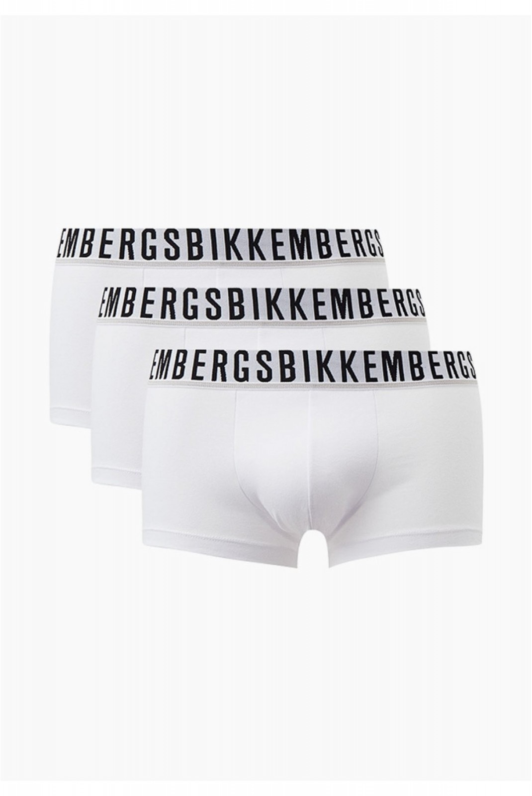 Tripack de boxers coton stretch Bikkembergs WHITE BKK1UTR01TR