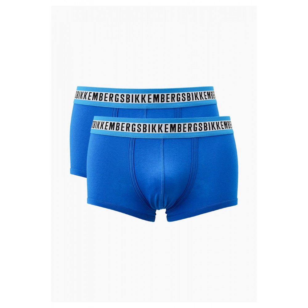 Bipack boxers stretch en coton Bikkembergs BLUE BKK1UTR08BI