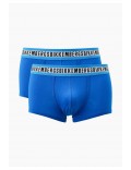 Bipack boxers stretch en coton Bikkembergs BLUE BKK1UTR08BI