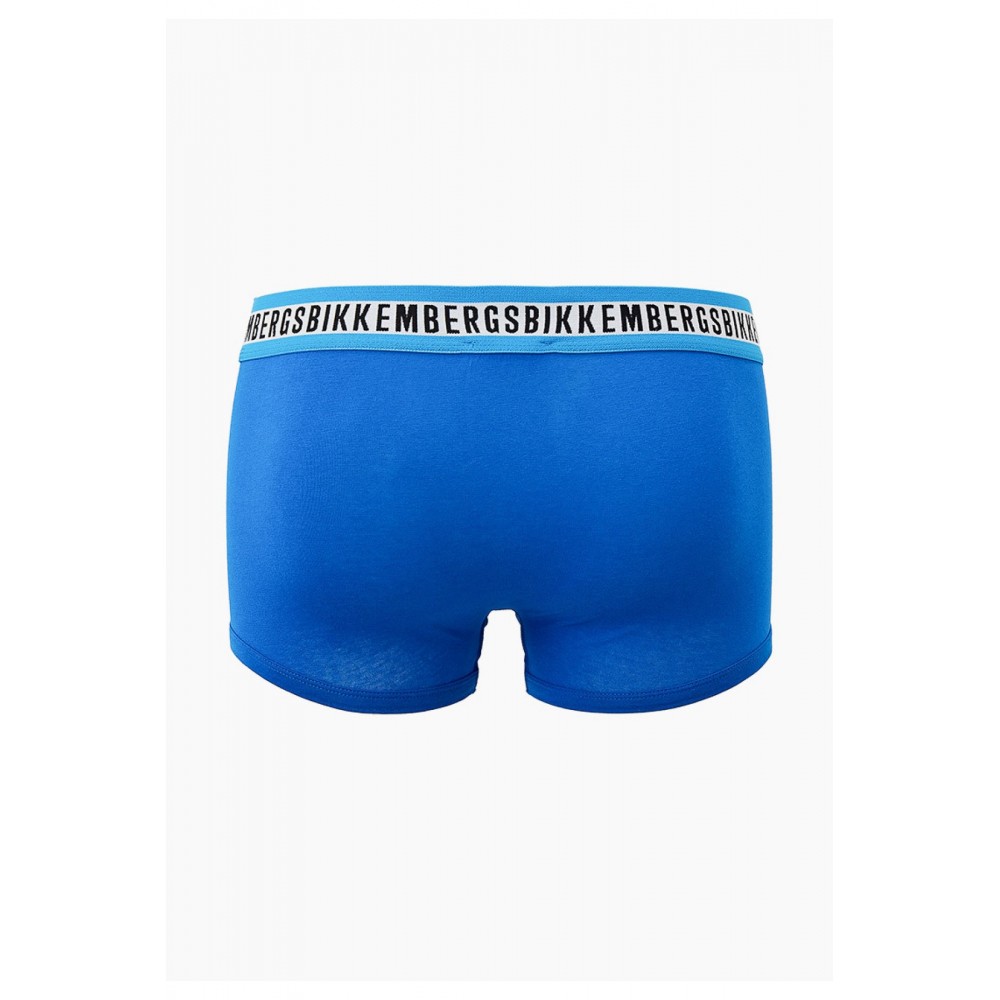 Bipack boxers stretch en coton Bikkembergs BLUE BKK1UTR08BI